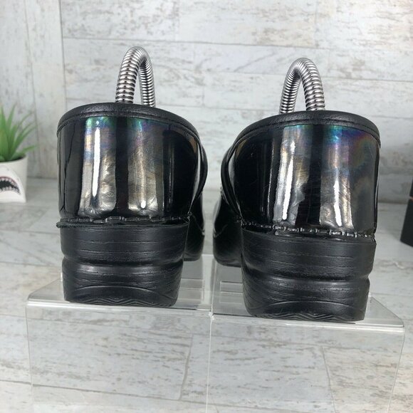 Dansko Clogs Size 39 Black‎ Patent Leather Nursing Professional Shoes - Picture 6 of 9